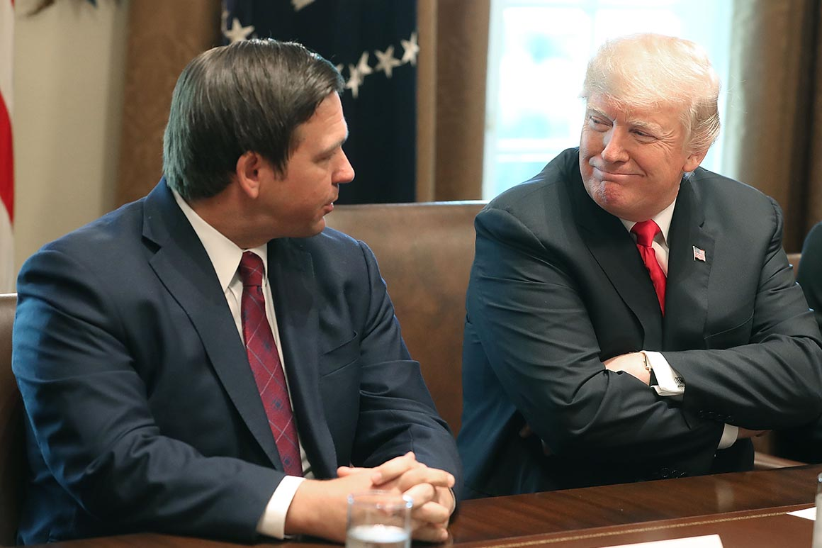 Desantis and Trump Have a Very Public Disagreement Over Colorado Senate Candidate